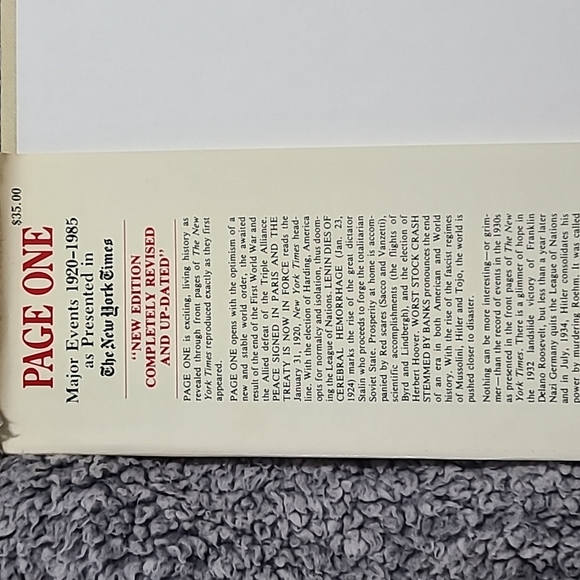 PAGE ONE NEWYORK TIMES - Picture 5 of 7